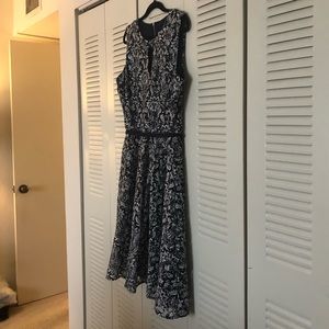 Navy blue and white dress 💙🤍